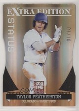 2011 Donruss Elite Extra Edition Gold Status Die-Cut 1/10 Taylor Featherston pn1