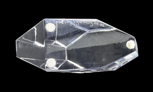 Jan Johansson Modernist Prism Cut Crystal Sculpture - Picture 8 of 8