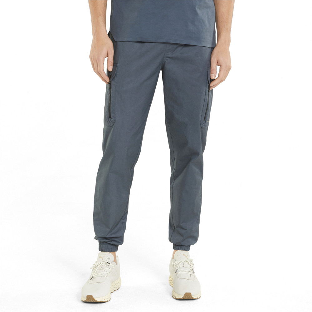 PUMA Men's Blue Cargo Pants Casual Athletic Joggers 53410214