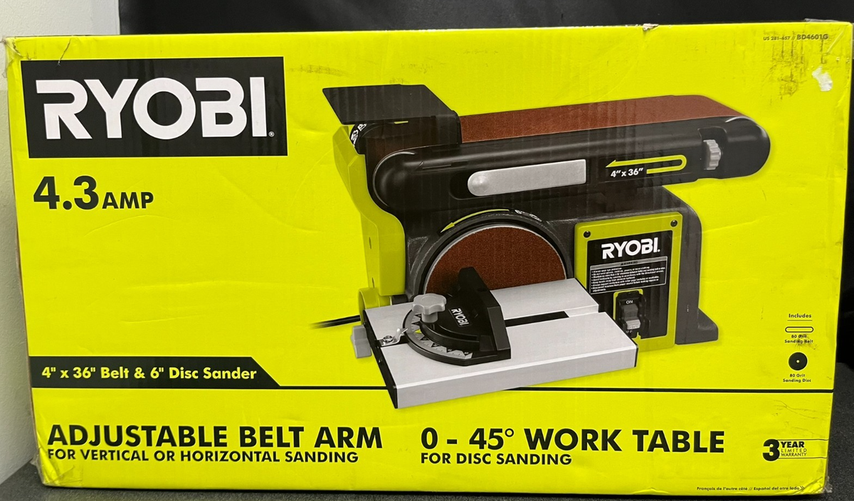 Vintage Ryobi 4x36 Belt Sander Ryobi (BD4601G) Bench Sander 4