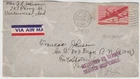 UNITED STATES 1941 cover to PAUIPAUIGO? PHILIPPINES returned service suspended
