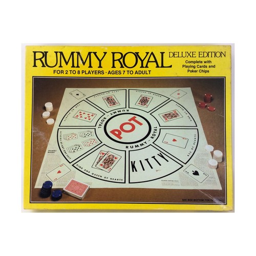 Whitman Boardgame Rummy Royal Deluxe Ed Box Fair/VG+
