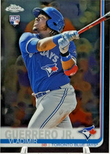 2019 Topps Chrome Vladimir Guerrero Jr. Gold Wave Refractor #201 card