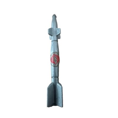 Vintage Gi Joe Night Raven Missile  accessory Cobra Gray Hasbro 1985