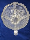 Antique Higbee Clear Paneled Thistle Celery Vase Bee Stamp Spooner EAPG — photo 5