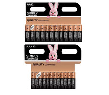Duracell AA AAA Batteries Simply Alkaline Long Lasting LR03, LR6 Far Expiry