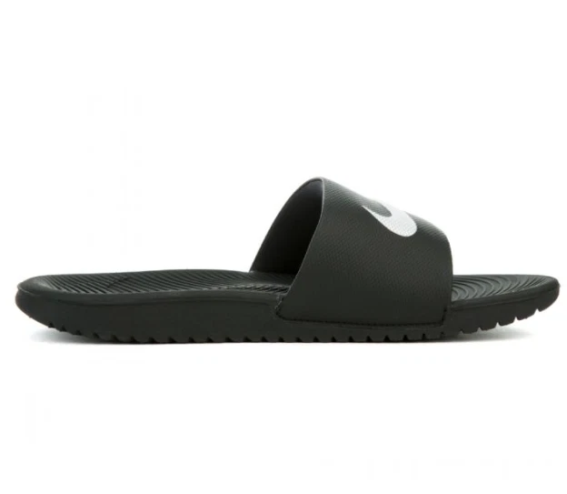 Sandalias para niños Nike Kawa Slide (GS/PS) negras 819352-001 cómodas sin cordones | 13C Foto 3 de 4