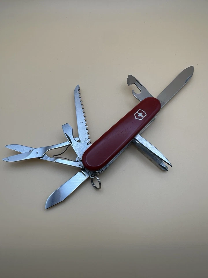 1957-1960 РЕДКАЯ! VICTORINOX CRAFTSMAN 91 мм VICTORIA из нержавеющей стали и HOFFRITZ красный - Изображение 4 из 4