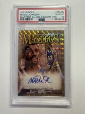 2023-24 Topps Finest -Masters Autographs Magic Johnson #MA-MJ Gold Refractor /50