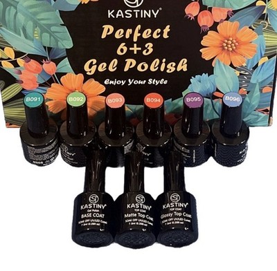 Kastiny Perfect 6 + 3 Gel Polish Kit - Enjoy Your Style *NIB Sealed New