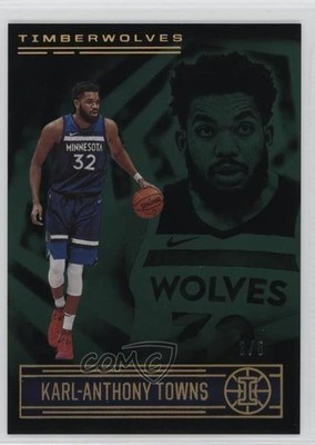 2020-21 Panini Illusions Trophy Collection Green /5 Karl-Anthony Towns #150 1o2