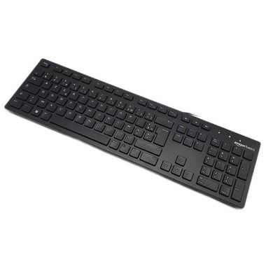 Amazon Basics Tastatur PC Zubehör Diskrete kabelgebundene USB Tastatur mit franz