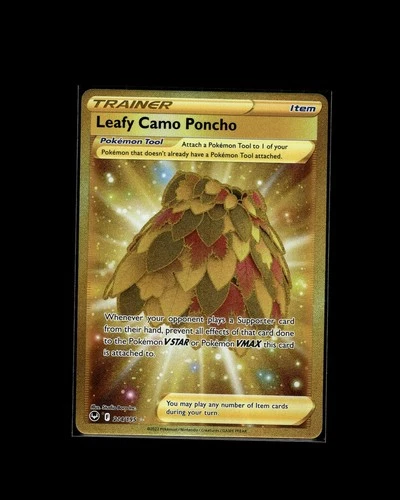 Leafy Camo Poncho 214/195 SR Silver Tempest Pokemon 2022 EN NM