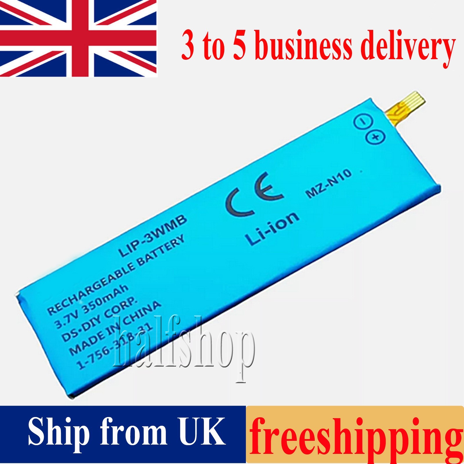 Battery LIP-3WMB 350mAh 3.7V compatible For MZ-N10 MD N10 Battery