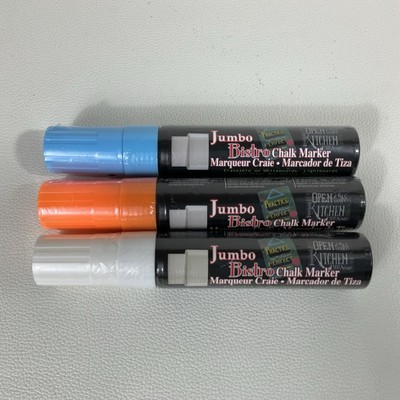 Marvy Uchida Bistro Chalk Marker Jumbo School Art Crafts Lot Of 3 481-S Blue &