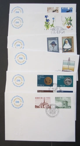 Eire - Ireland, 10 First day covers, 1977 - 78.  Scouts, Coins