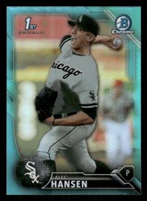 2016 Bowman Draft #BDC-93 Alec Hansen Chrome Sky Blue Refractor White Sox