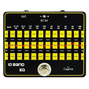 Caline CP-24 10 Bande EQ Guitare ou effet Basse Pedal True Bypass rapide US Navire