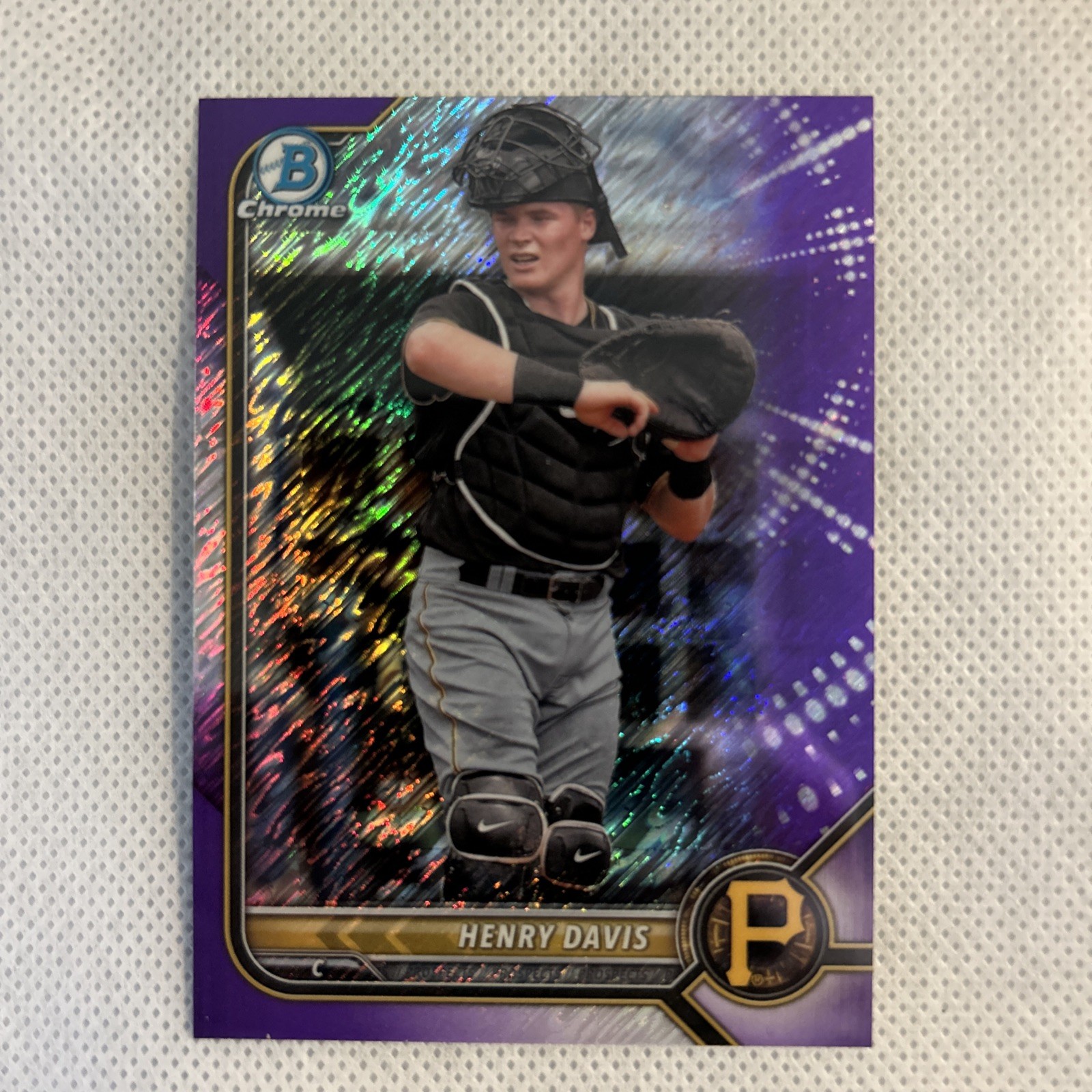 2022 Bowman Chrome Henry Davis Purple Shimmer /250 17