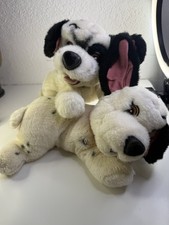 Vintage 101 Dalmatians 1990s Lucky and Jewel Plush Toys. Read Description.