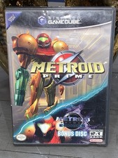 A9 Metroid Prime with Bonus Disc Nintendo GameCube Games and Case ***SCRATCHED**