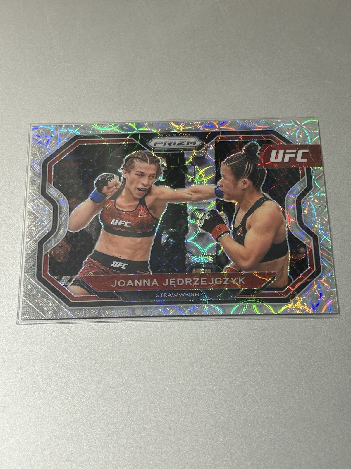 2021 Prizm UFC #180 Joanna Jedrzejczyk Premium Box Set Silver Scope Prizm #/99