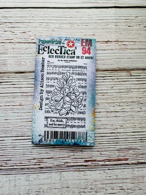 NEW PaperArtsy Eclectica Mini Rubber Stamp By Alison Bomber [EM94]