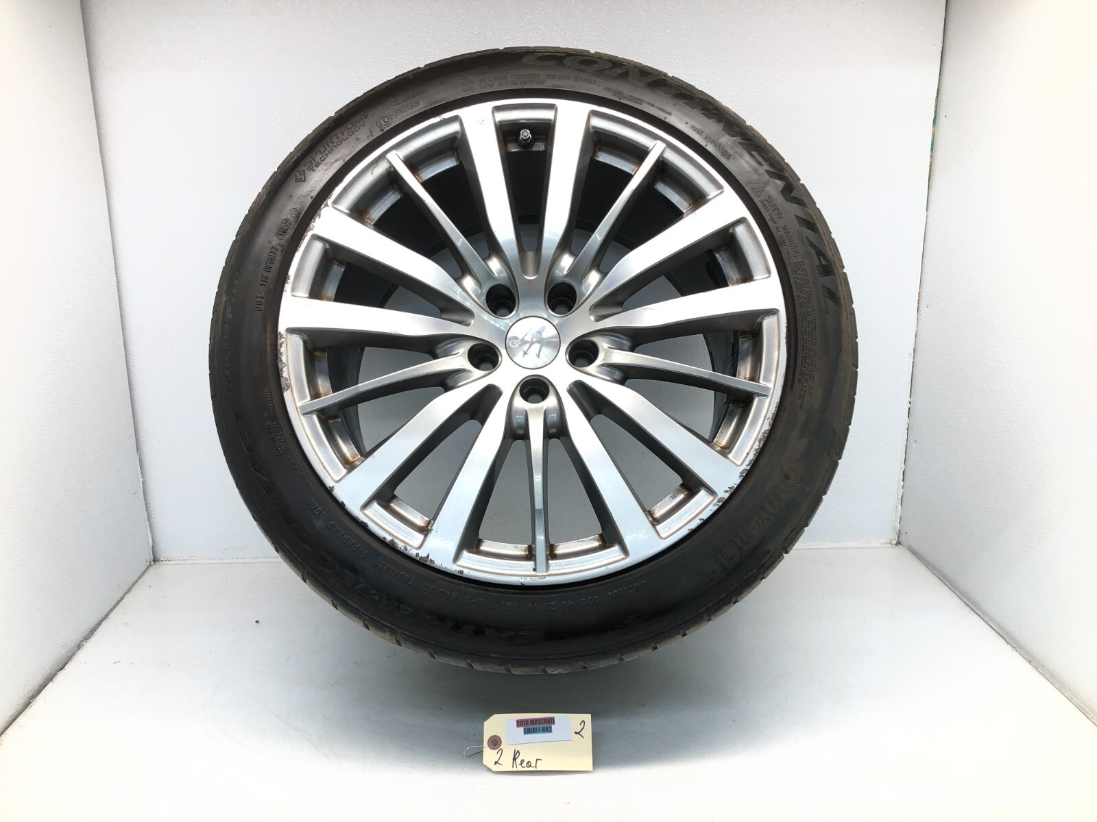 2014-2024 MASERATI GHIBLI S REAR WHEEL RIM 10JX19H2 W/ TIRE 275/40ZR19 OEM