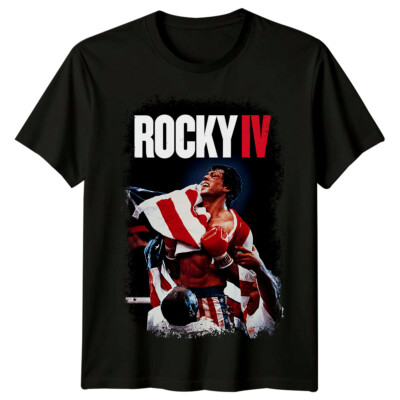 Rocky IV (1985) Movie Poster Inspired T-Shirt Retro 80s Tee Unisex