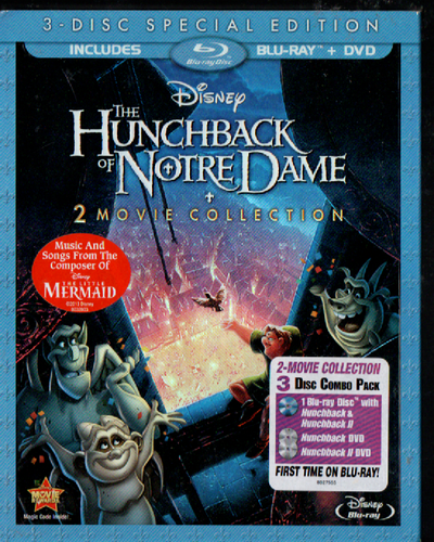DISNEY HUNCHBACK OF NOTRE DAME I&II WITH SLIPCOVER BLU-RAY/DVD BRAND NEW SEALED