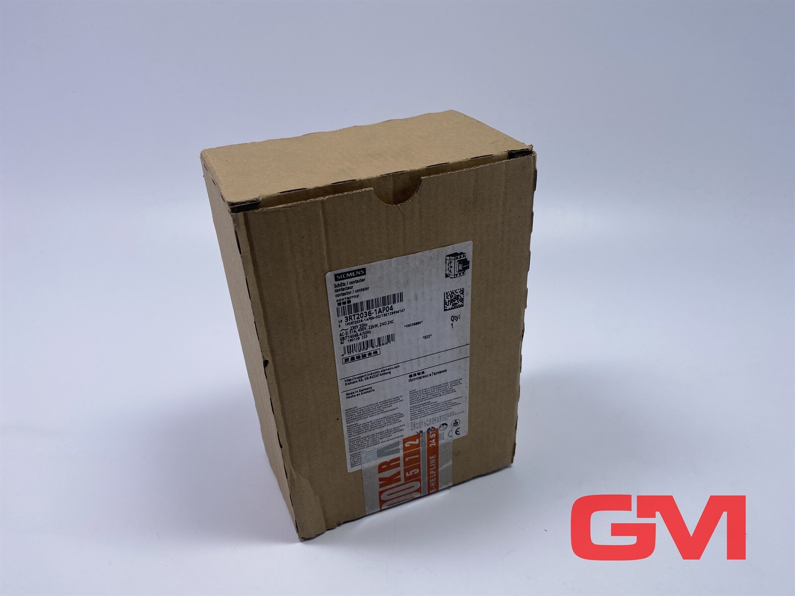 Siemens Power Contactor 3RT2036-1AP04 51A 400V 3-Pole 230V AC