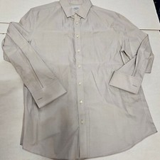 Charles Tyrwhitt Dress Shirt Non Iron Slim Fit Collared Long Sleeve Mens 17/33in