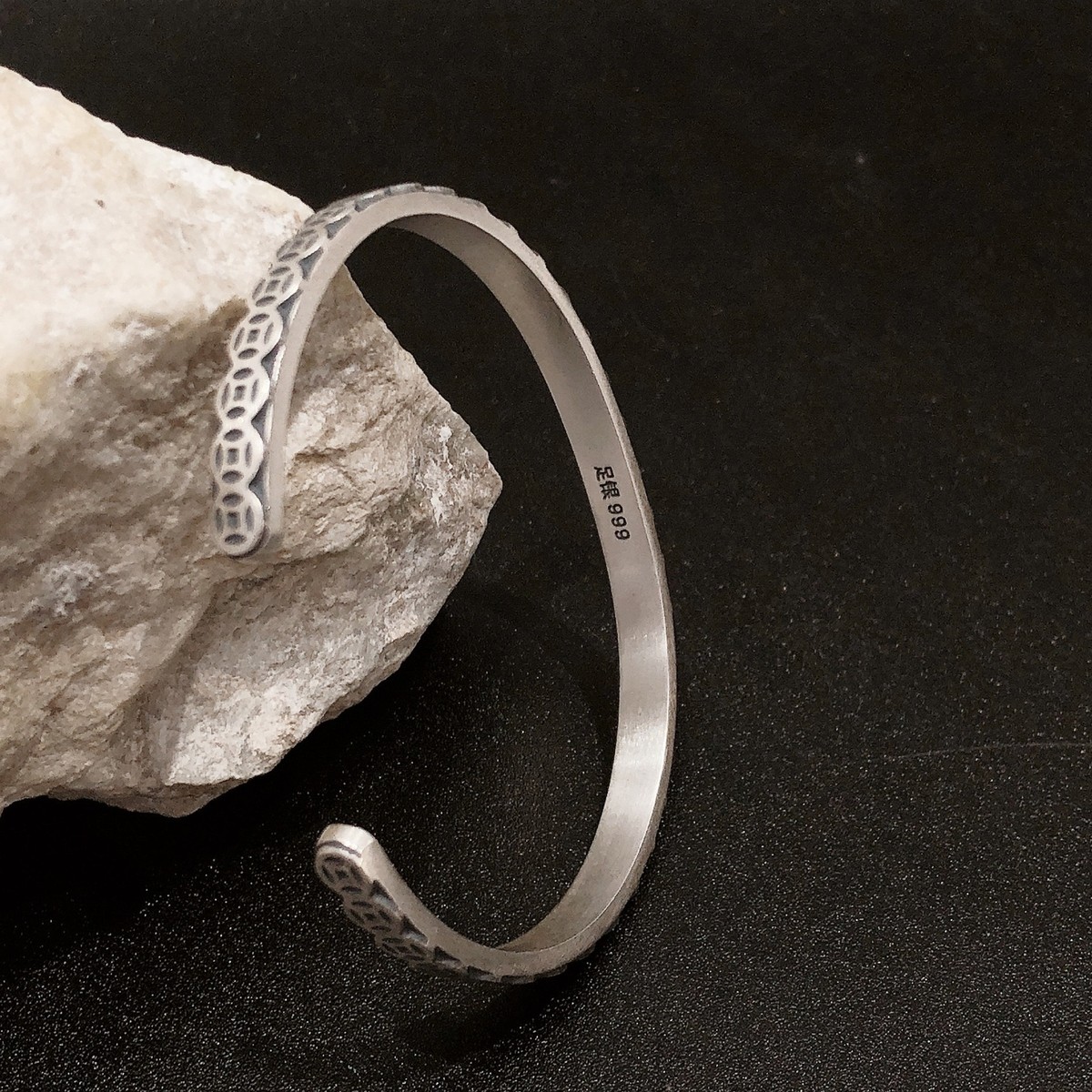 未使用 OX JEWELRY Silver Curve Bangle MB 925 Silver Adjustable Bracelet&Bangle For Women Fashion