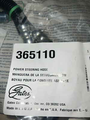 その他 1 Gates 365110 Power Steering Pressure Line Hose Assembly | eBay