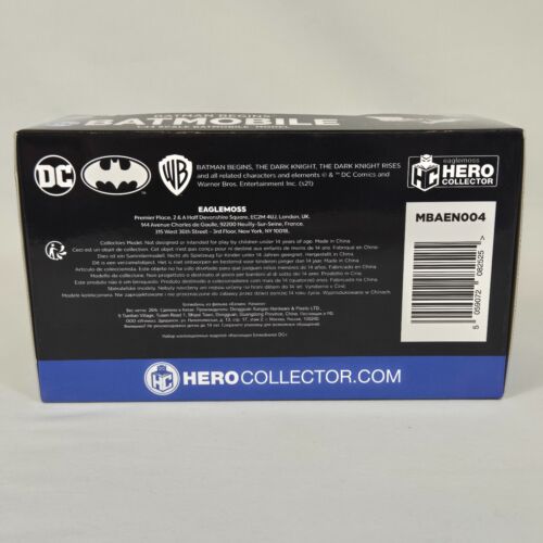 DC Batman Begins Batmobile 1:43 Scale Model Eaglemoss Hero Collector Unopened - Picture 10 of 10