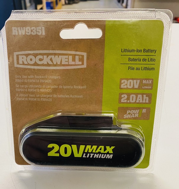 Rockwell 20v аккумулятор