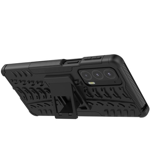 For Moto Edge 20, 2-Layer Shockproof Rugged Hybrid Hard Kick Stand Case + glass - Zdjęcie 16 z 52
