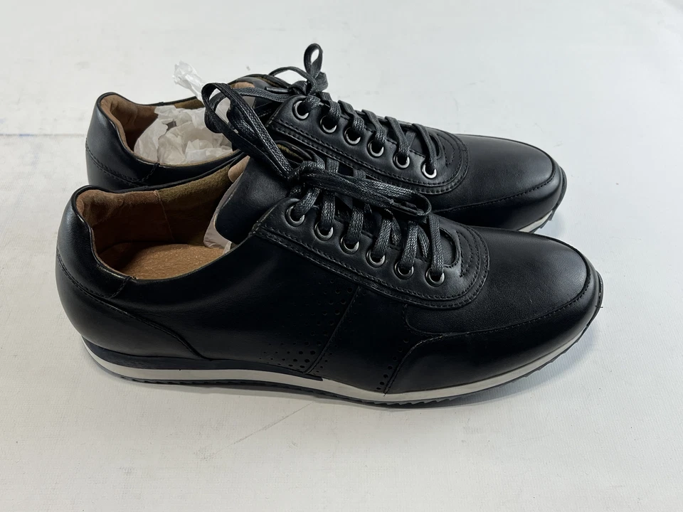 Мужские Bacco Bucci черный кожаный кроссовки Athletic туфли 8,5 D новый - Изображение 4 из 4