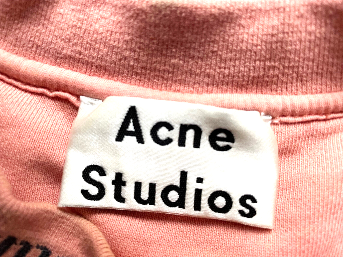 トップス Acne studios Pink label sweat Acne Studios Hooded Logo Sweater - Cotton Candy Pink - CI0136
