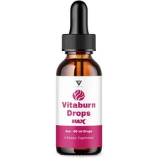 Vitaburn Max Drop Supplement, Vita Burn Weight Management Support (2oz)