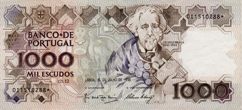 Portugal - 1990 - 1000 Escudos - *Replacement (800.000 Notes) - "F" #ED4346 - Picture 2 of 6