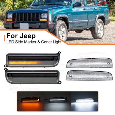 Buy 93-96 Grand Cherokee SUV JDM Blk Bumper Corner Turn Signal/Parking Lights Lamps In Mira Loma - Foto 7