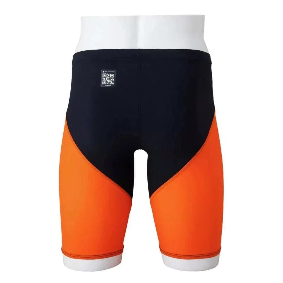 Купальник соревновательный 2025 Mizuno N2MBC011 GX Sonic Light 95 черный x оранжевый Япония - Изображение 3 из 4