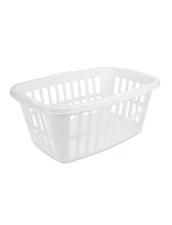 Laundry Basket White 1.5bu