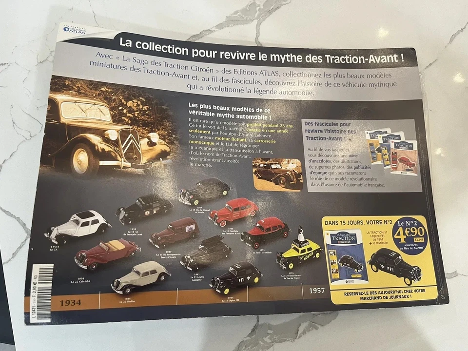 1:43 Diecast 1955 Citroen Traction 11 Fire Truck Original Store Display - Image 2 of 4