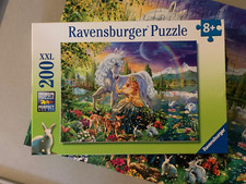 Ravensburger 200 XXL piece Puzzle 19"x14" 'Gathering at Twilight' Unicorn 2017 