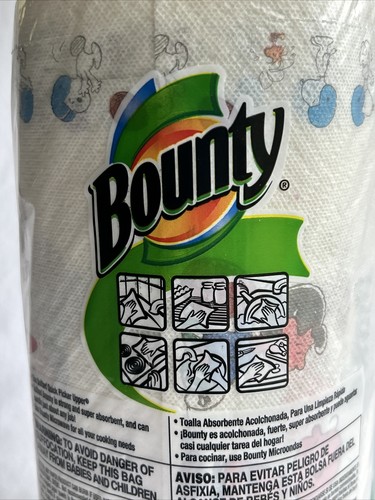 Vintage Peanuts Bounty Paper Towels Snoopy Football Charlie Brown Lucy AAUGH - Picture 10 of 10