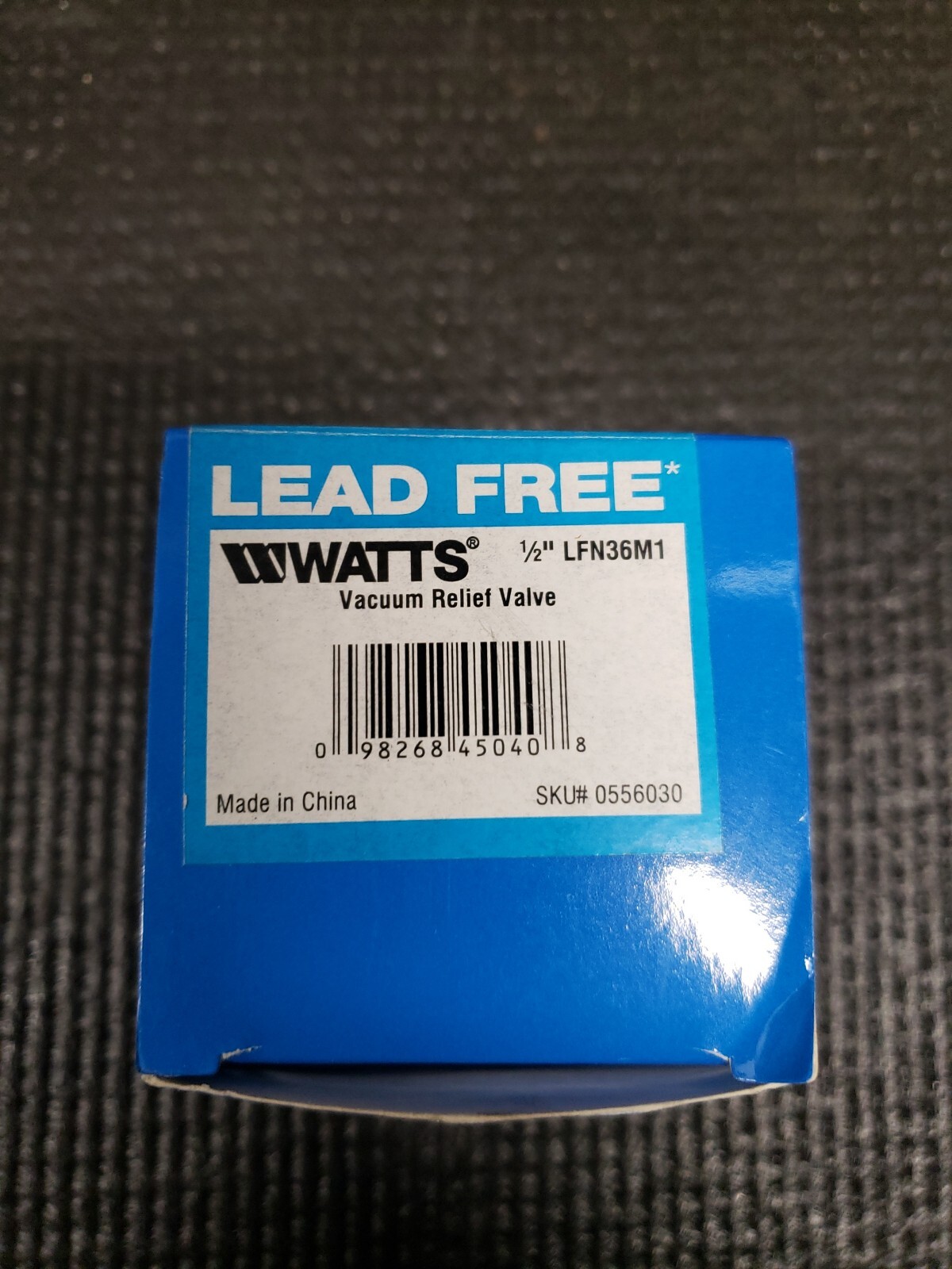 Watts LFN36M1 1/2" Lead Free Vacuum Relief Valve (NEW IN BOX) eBay