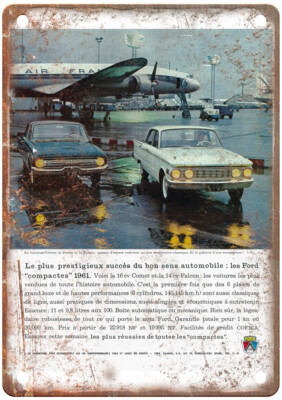Vintage 1961 Ford Falcon and Comet Ad Retro Look Metal Sign A7202