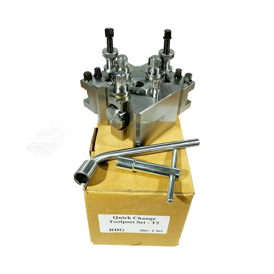 T2 QUICKCHANGE BLOCK SET WITH 2 HOLDERS FOR COLCHESTER STUDENT/MASTER RDGTOOLS